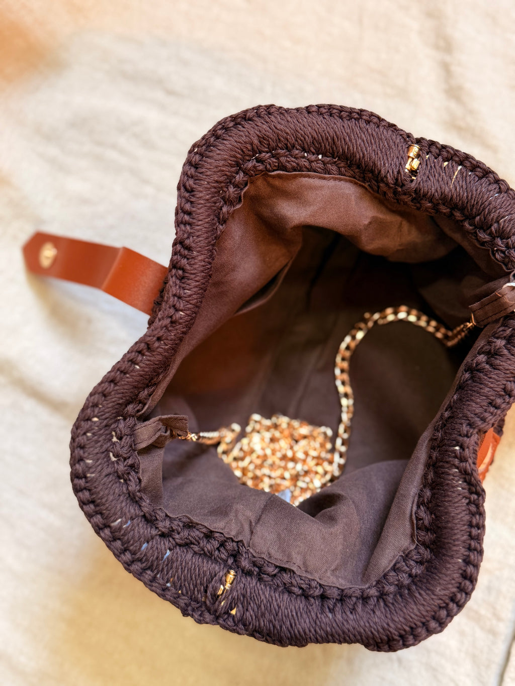 Sac pochette Eva marron