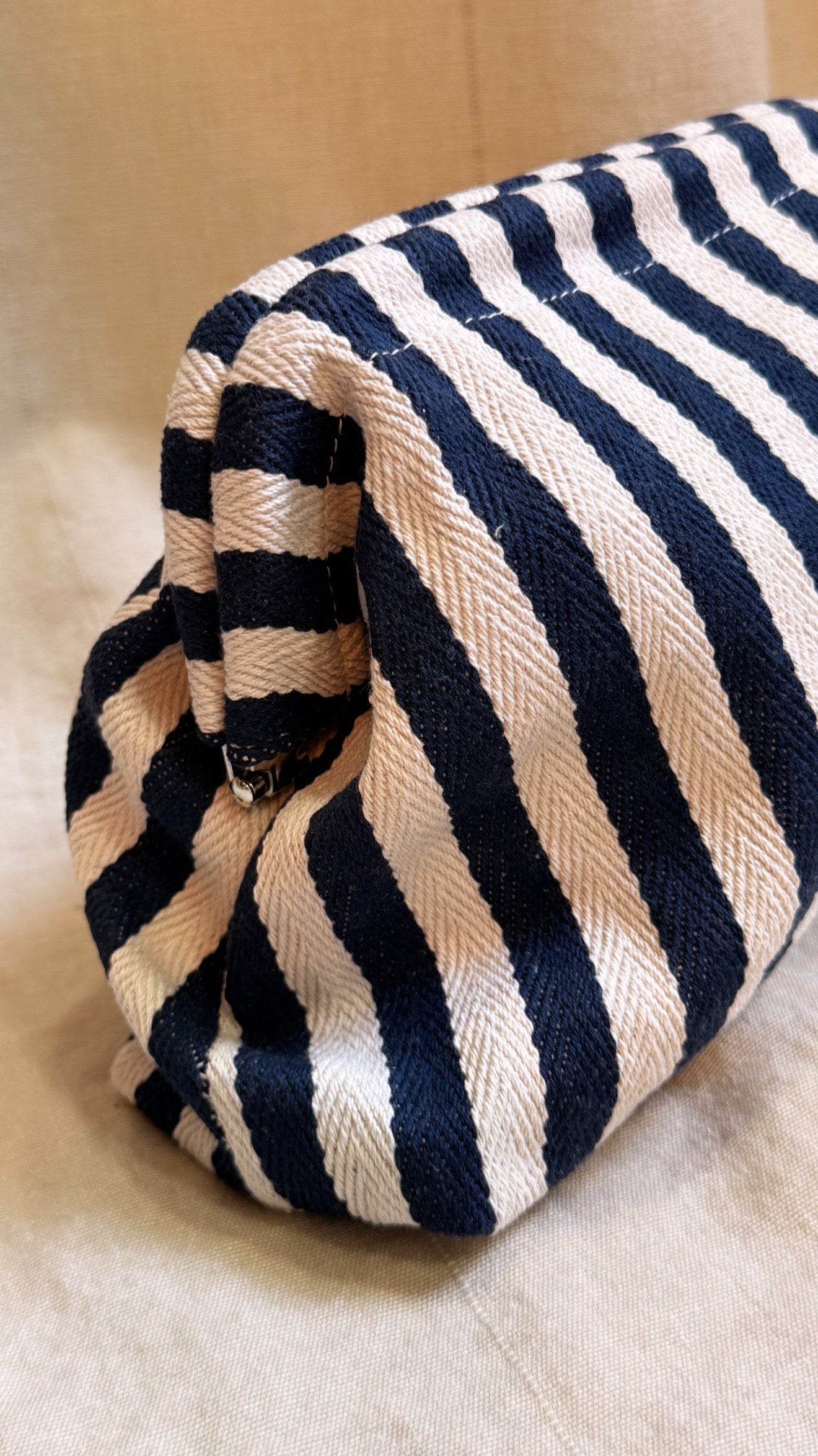 Sac pochette Rayure bleu