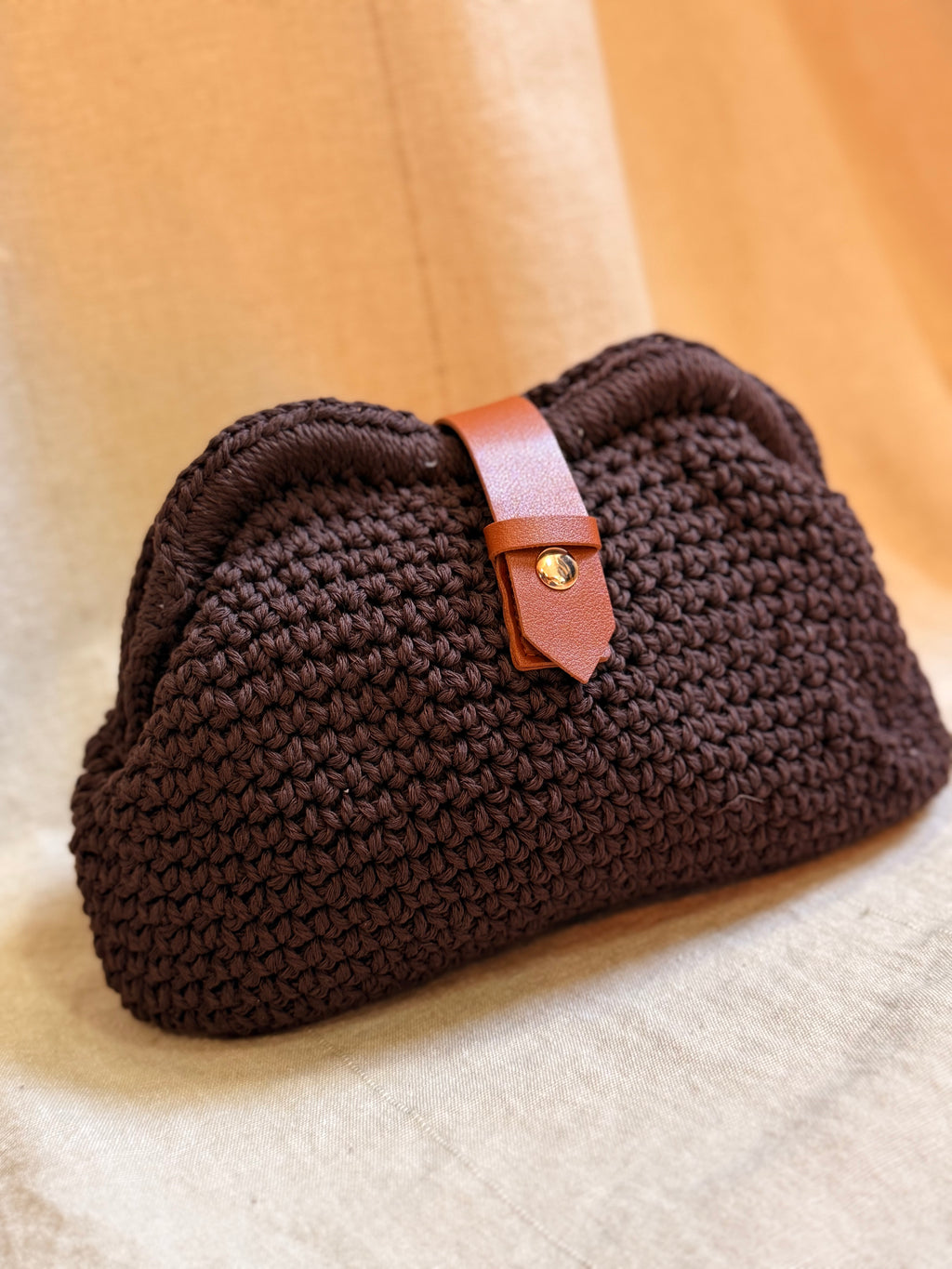 Sac pochette Eva marron