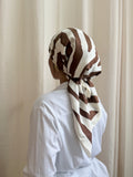 Petit carré Zébré blanc