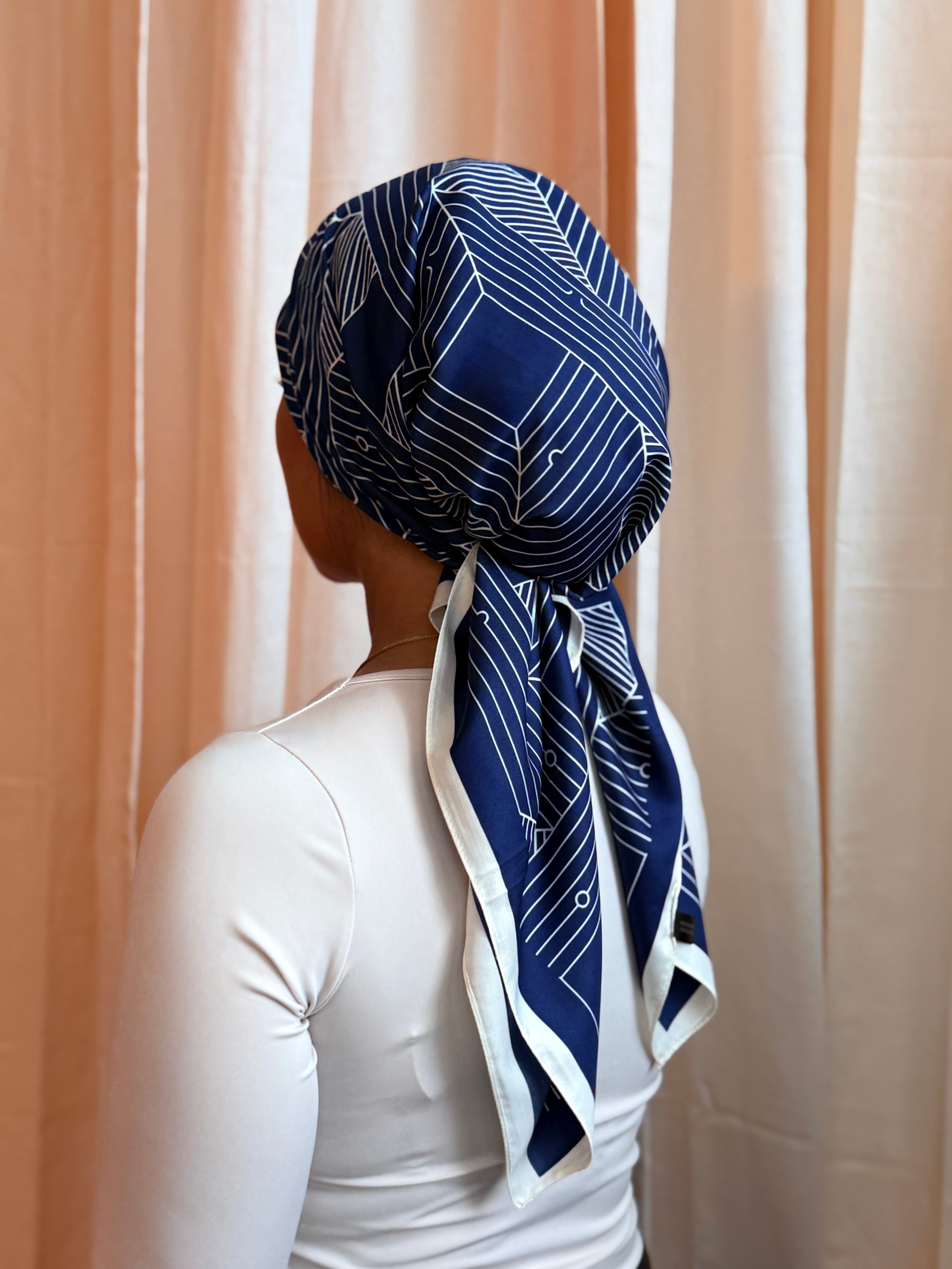 Petit carré Cassy bleu
