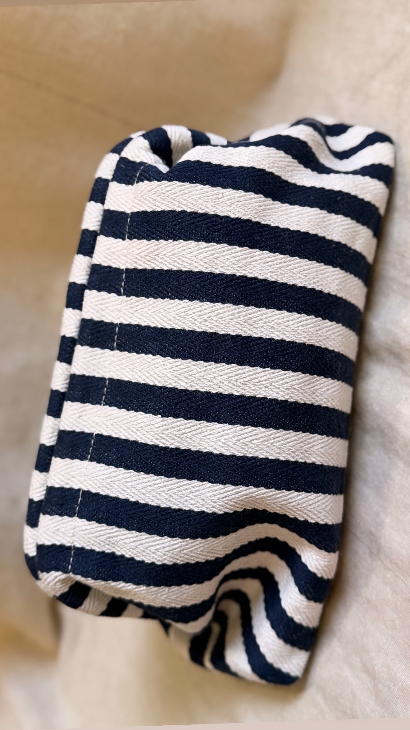 Sac pochette Rayure bleu