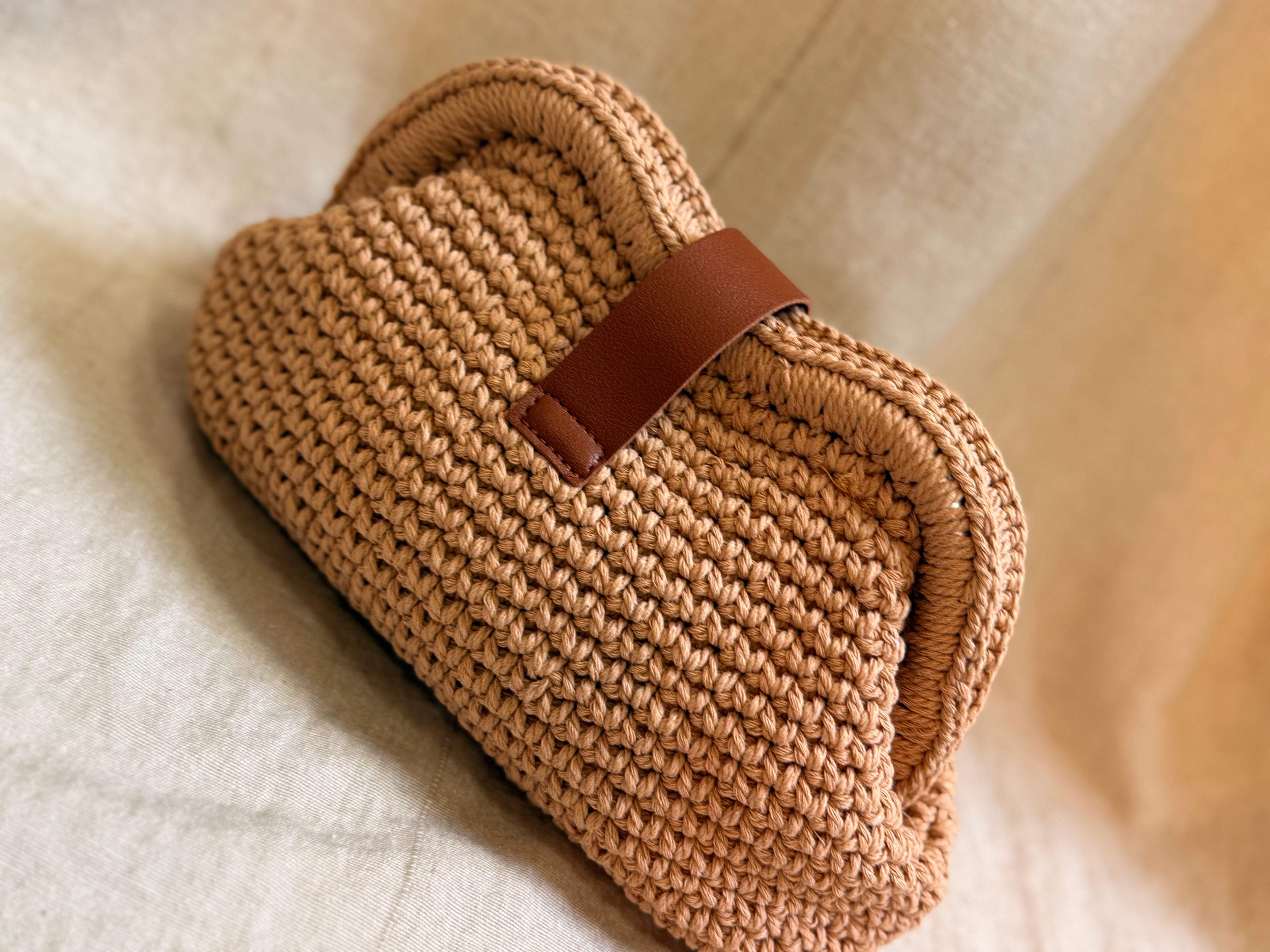 Sac pochette Eva camel