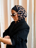 Petit carre Zébré noir