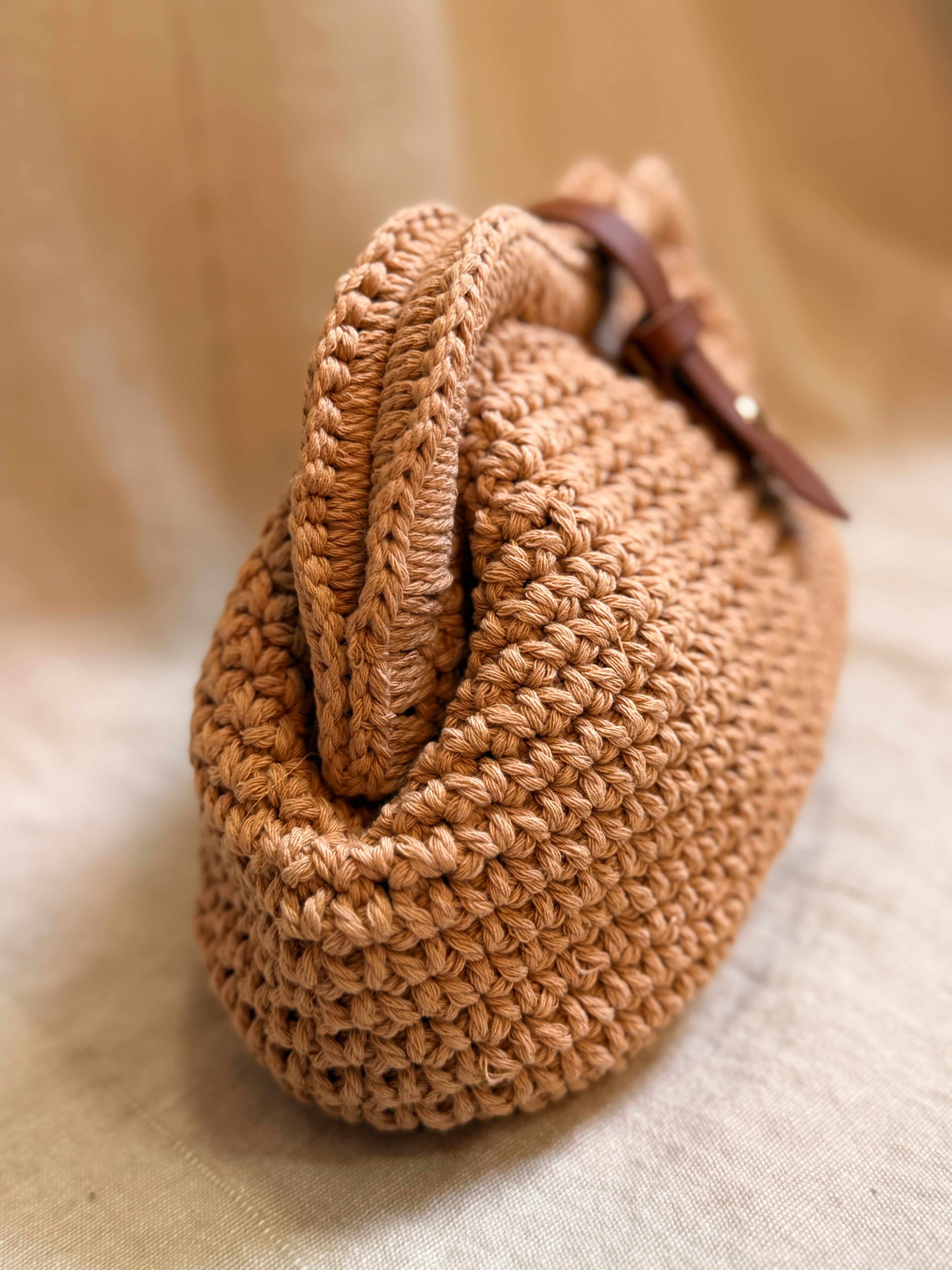 Sac pochette Eva camel