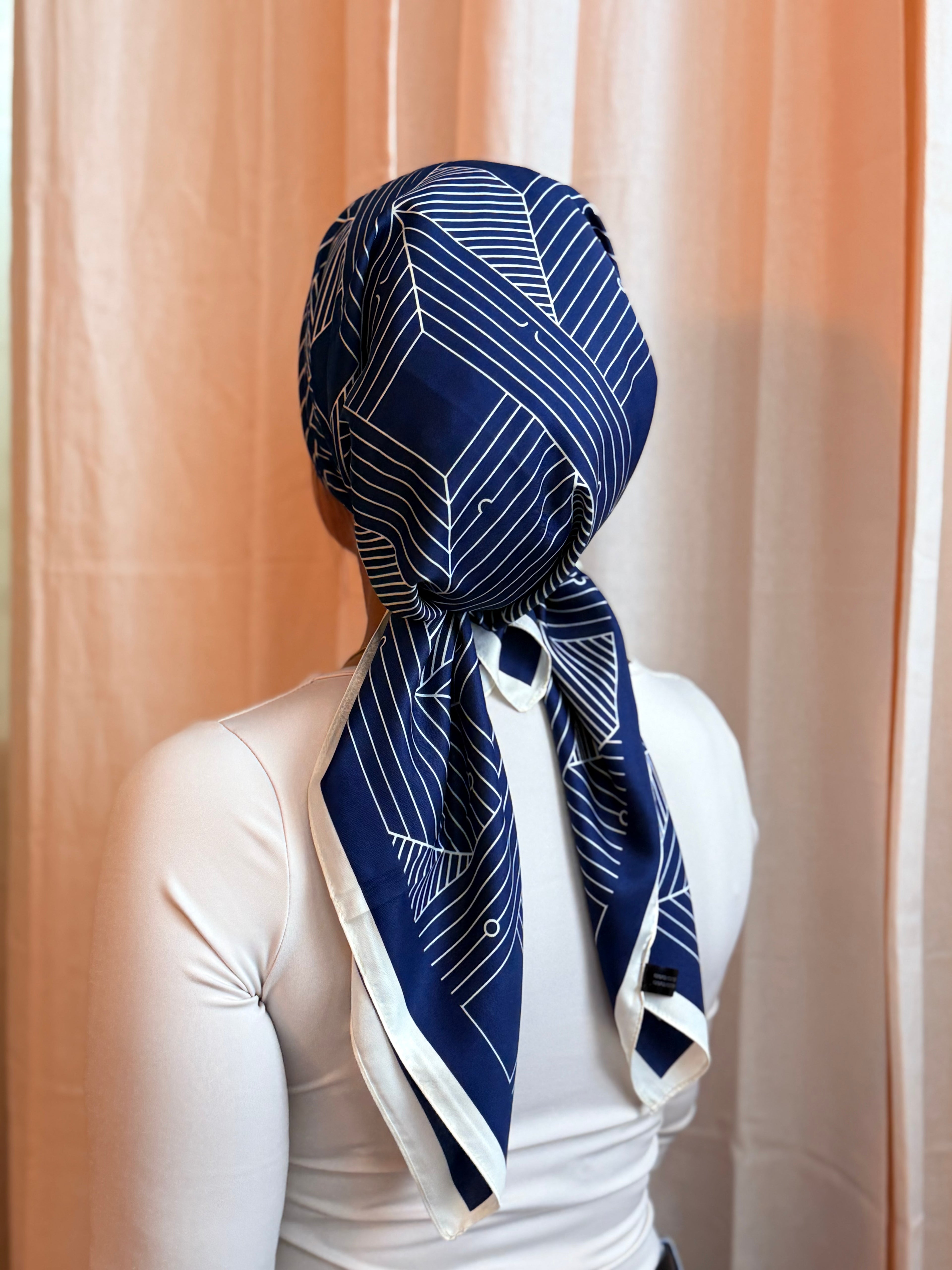 Petit carré Cassy bleu
