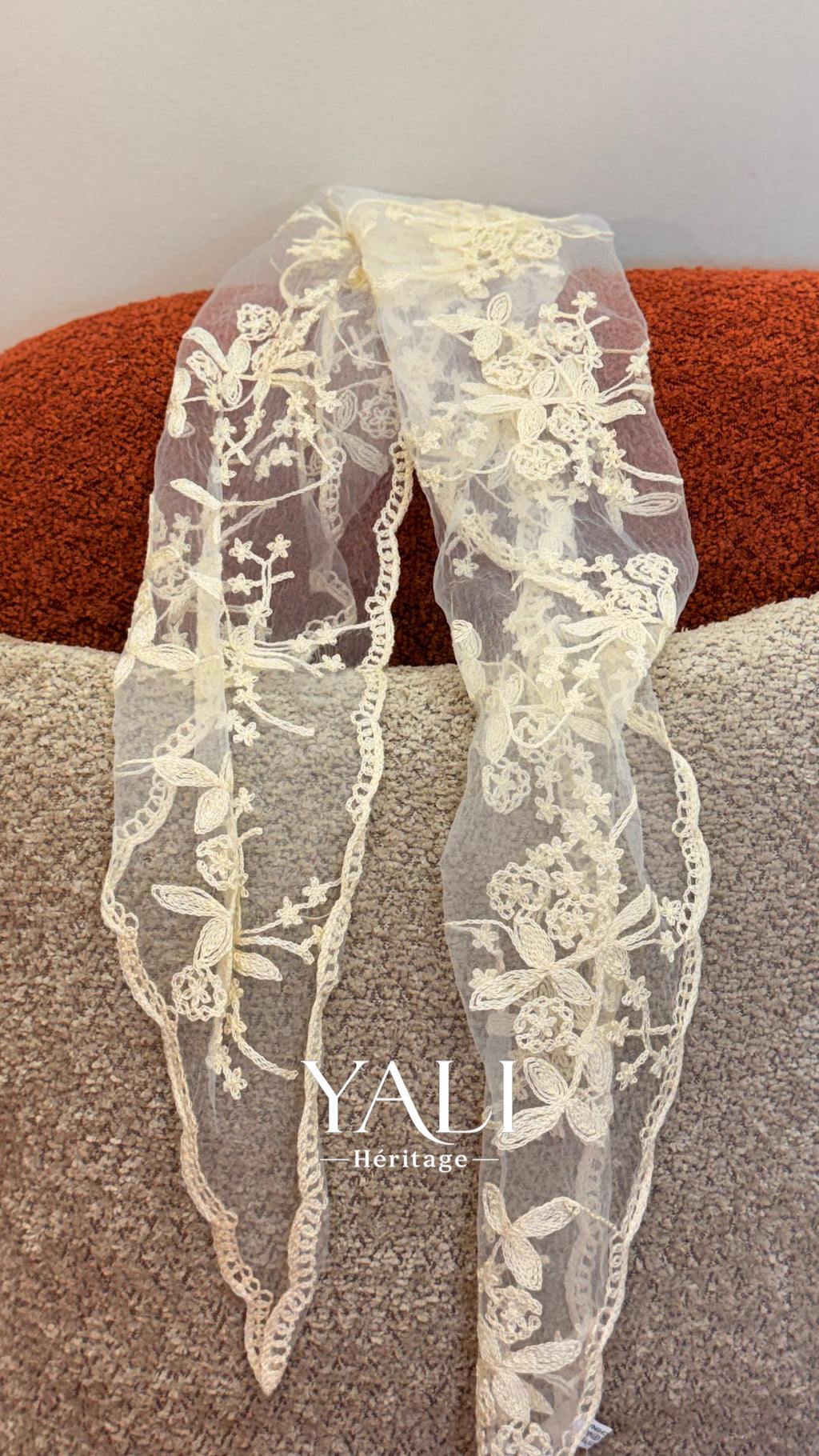 Foulards Triangle dentelle