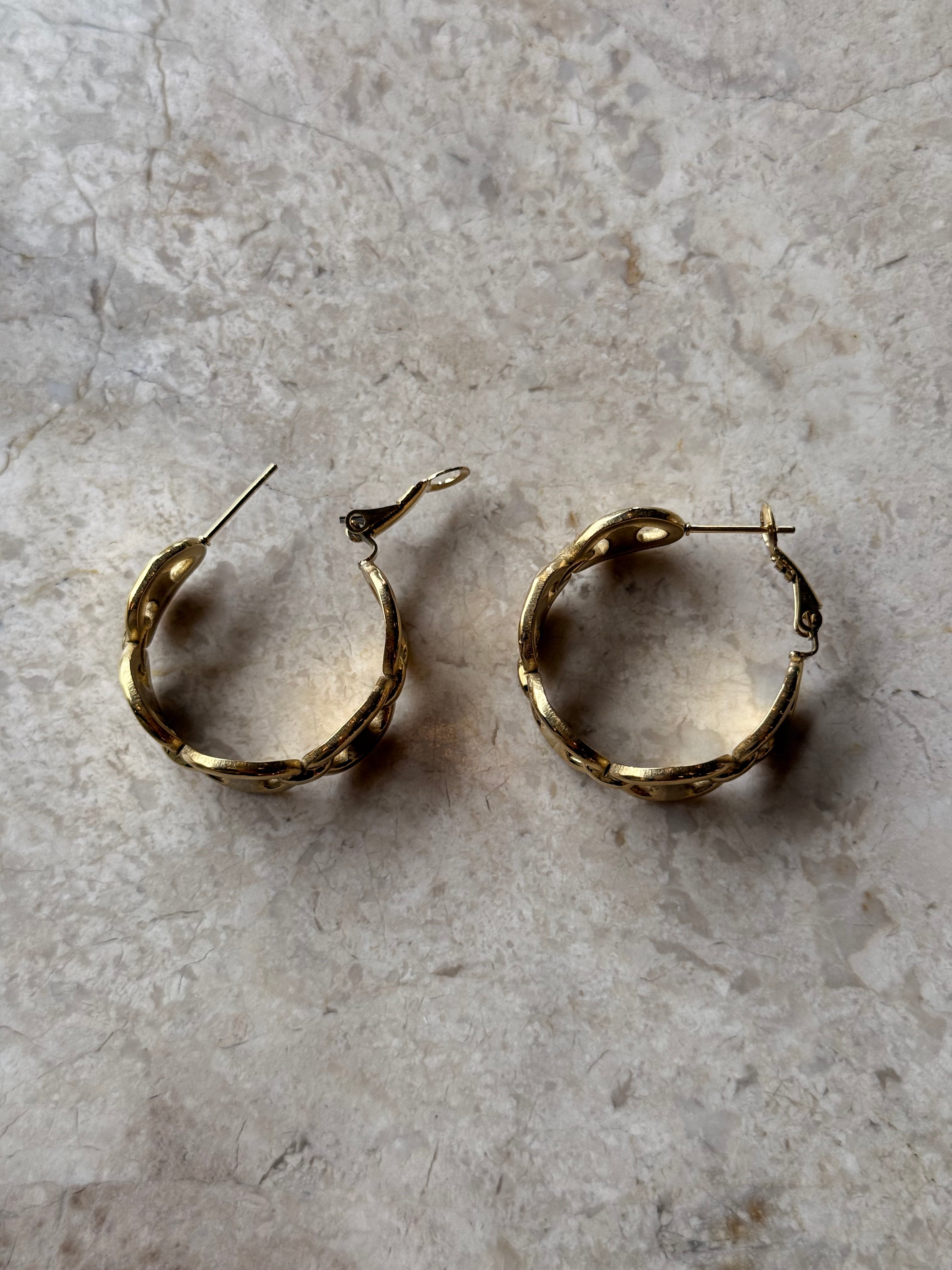 Boucle d’oreille Graine de café