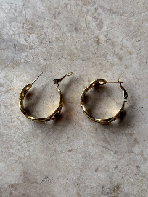 Boucle d’oreille Graine de café