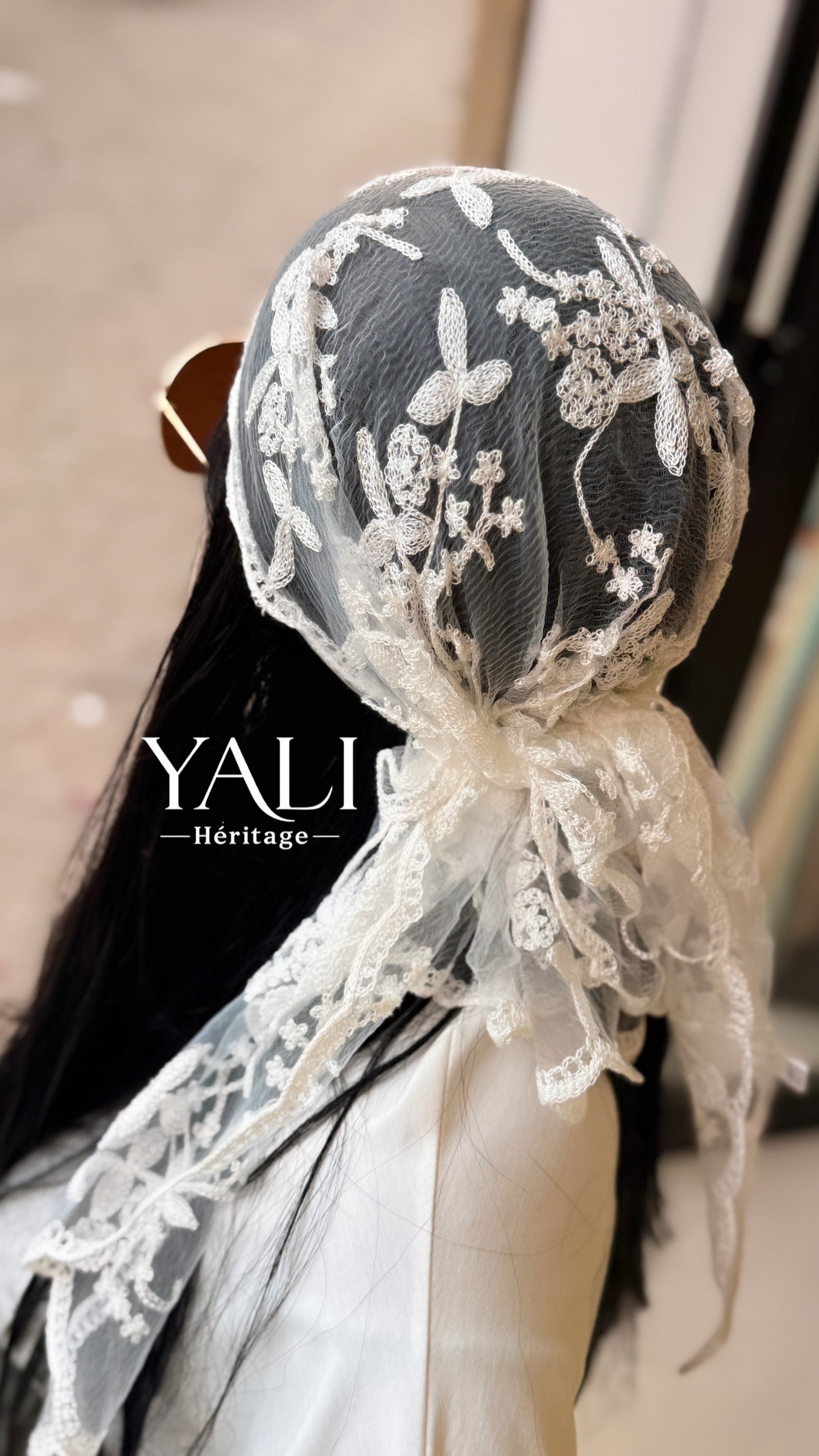 Foulards Triangle dentelle