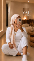 Grand carré uni beige