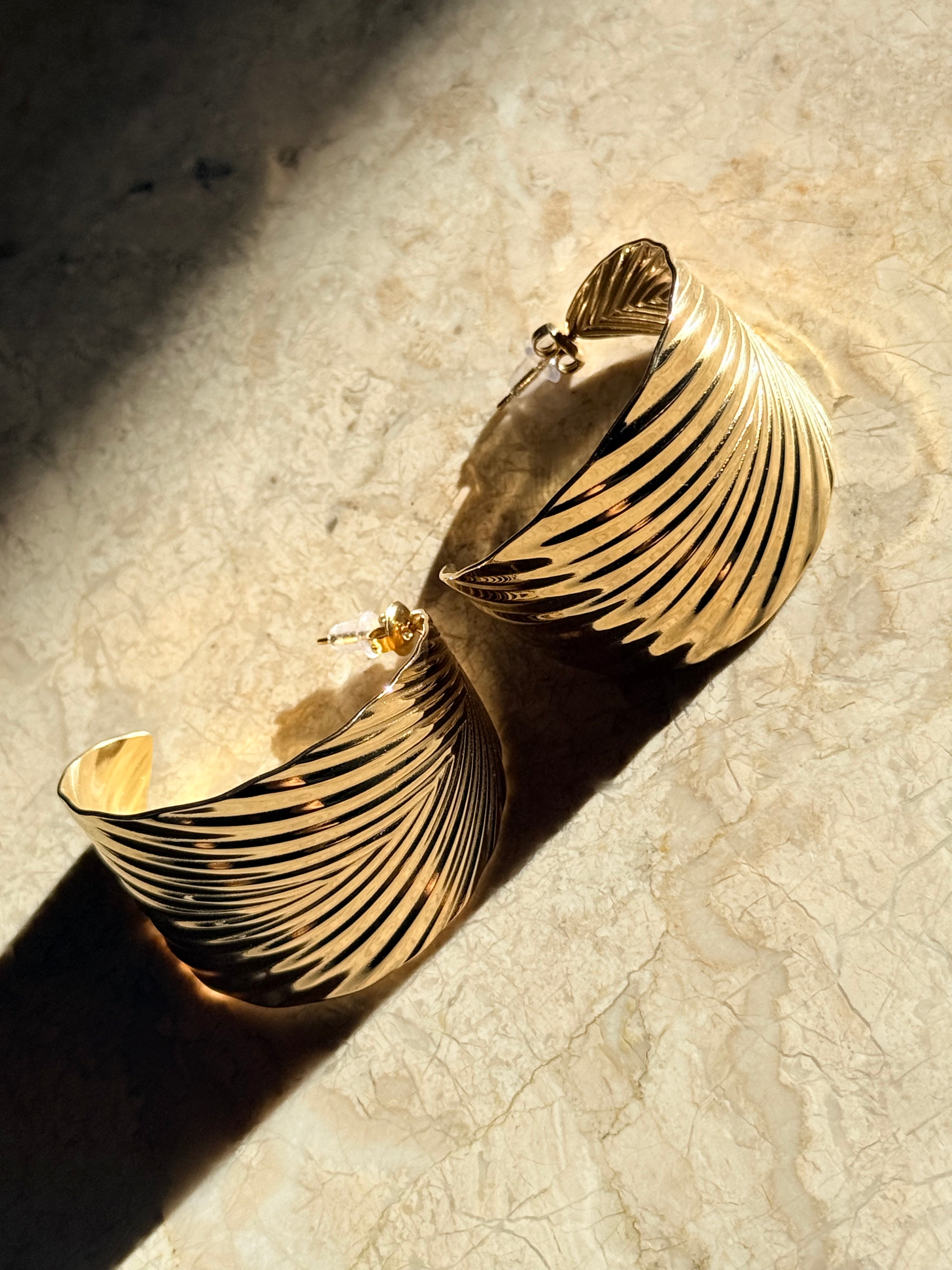 Boucle d’oreille Ambre