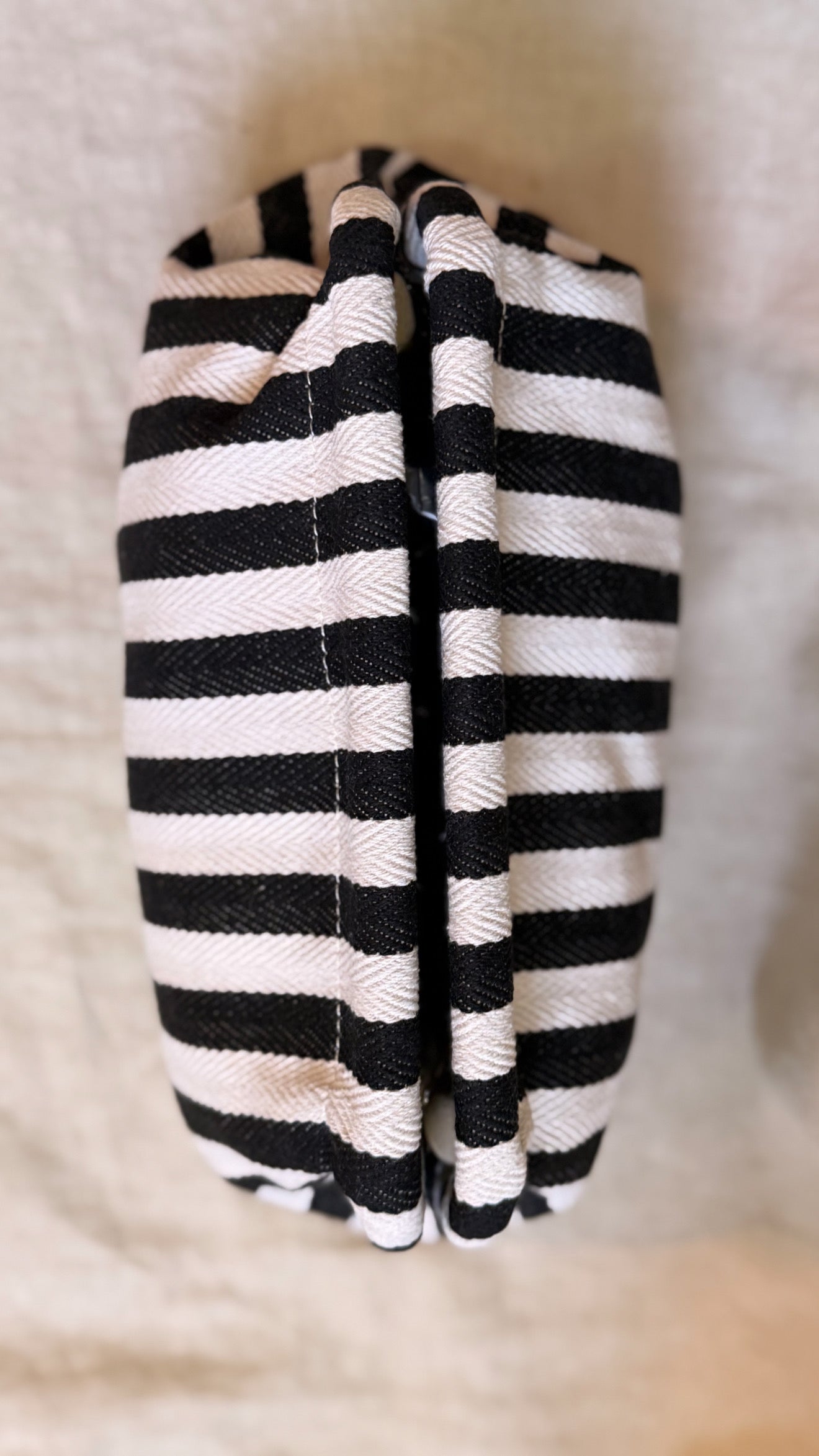 Sac pochette Rayure noir