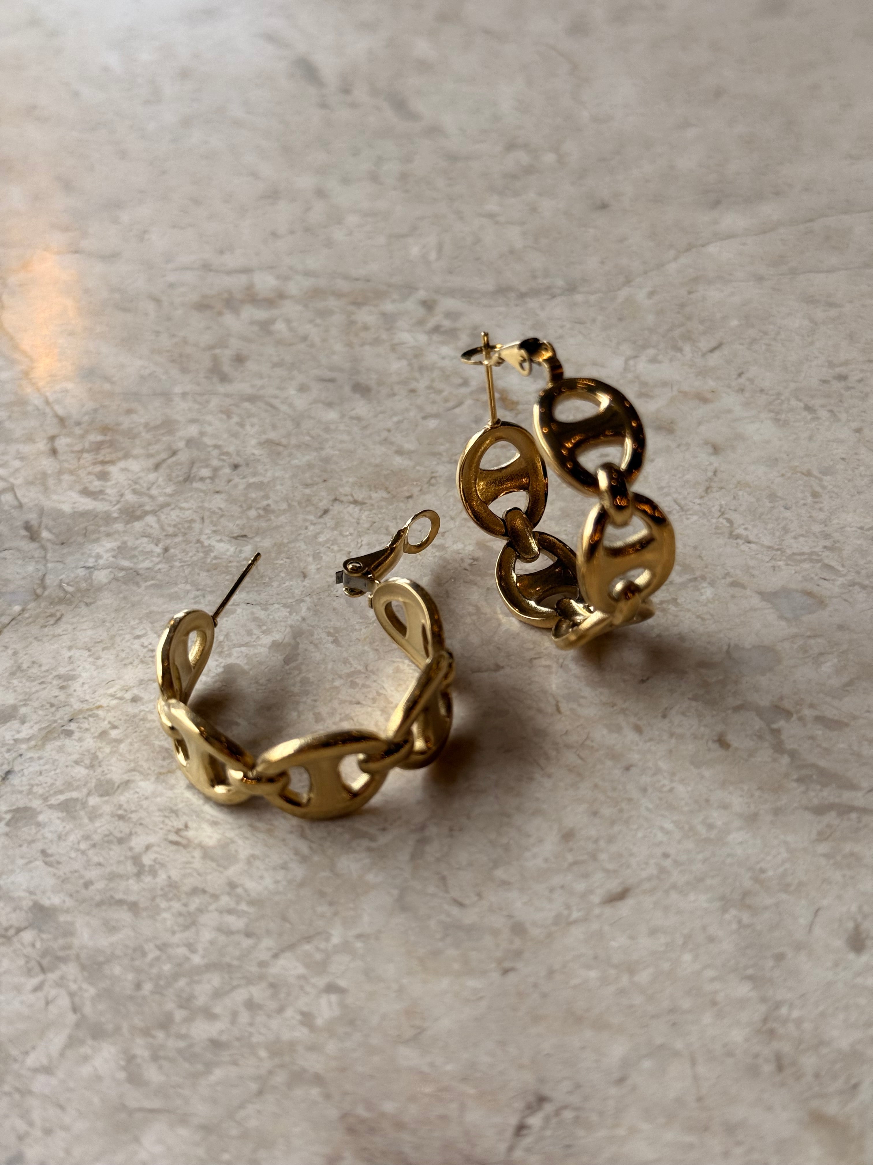 Boucle d’oreille Graine de café