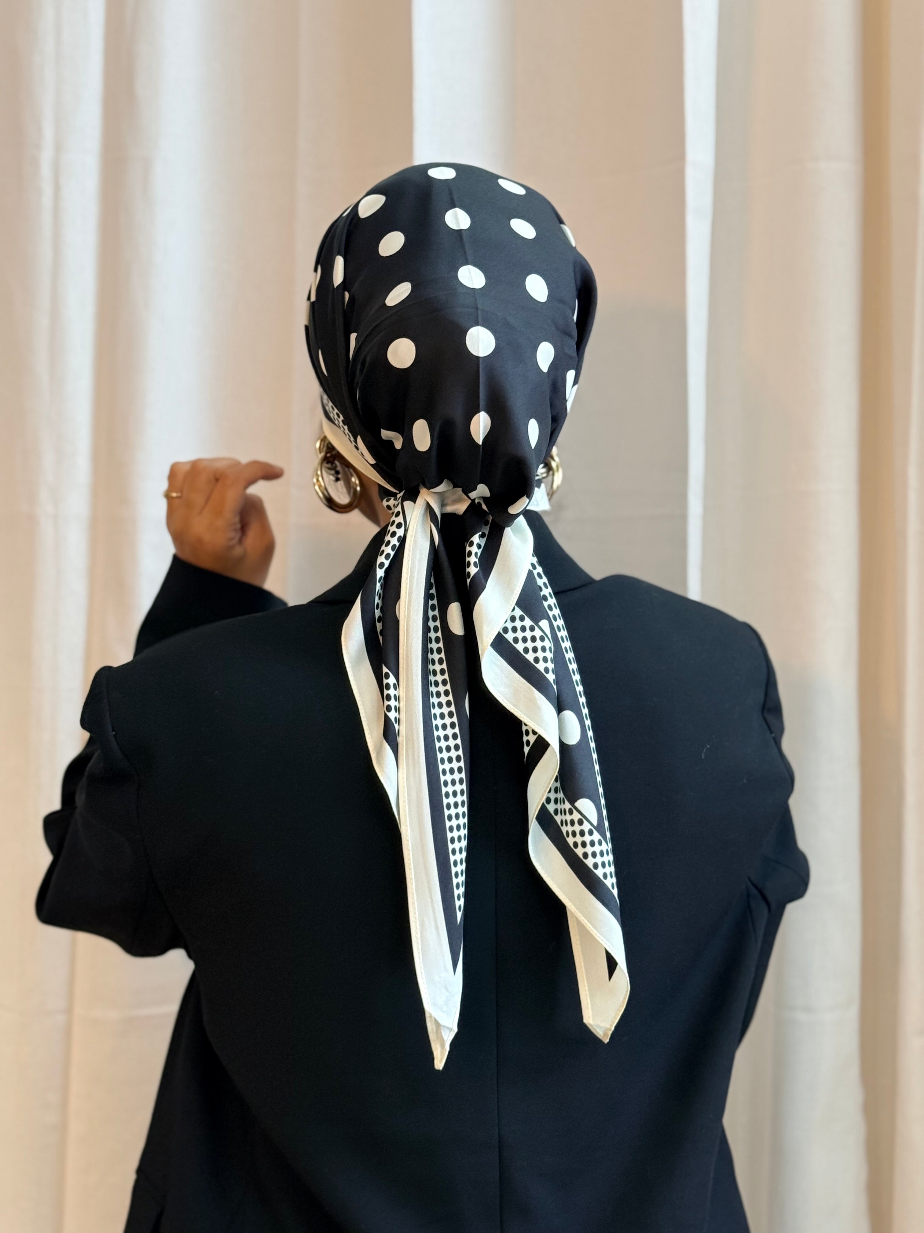 Foulard triangle Louane noir