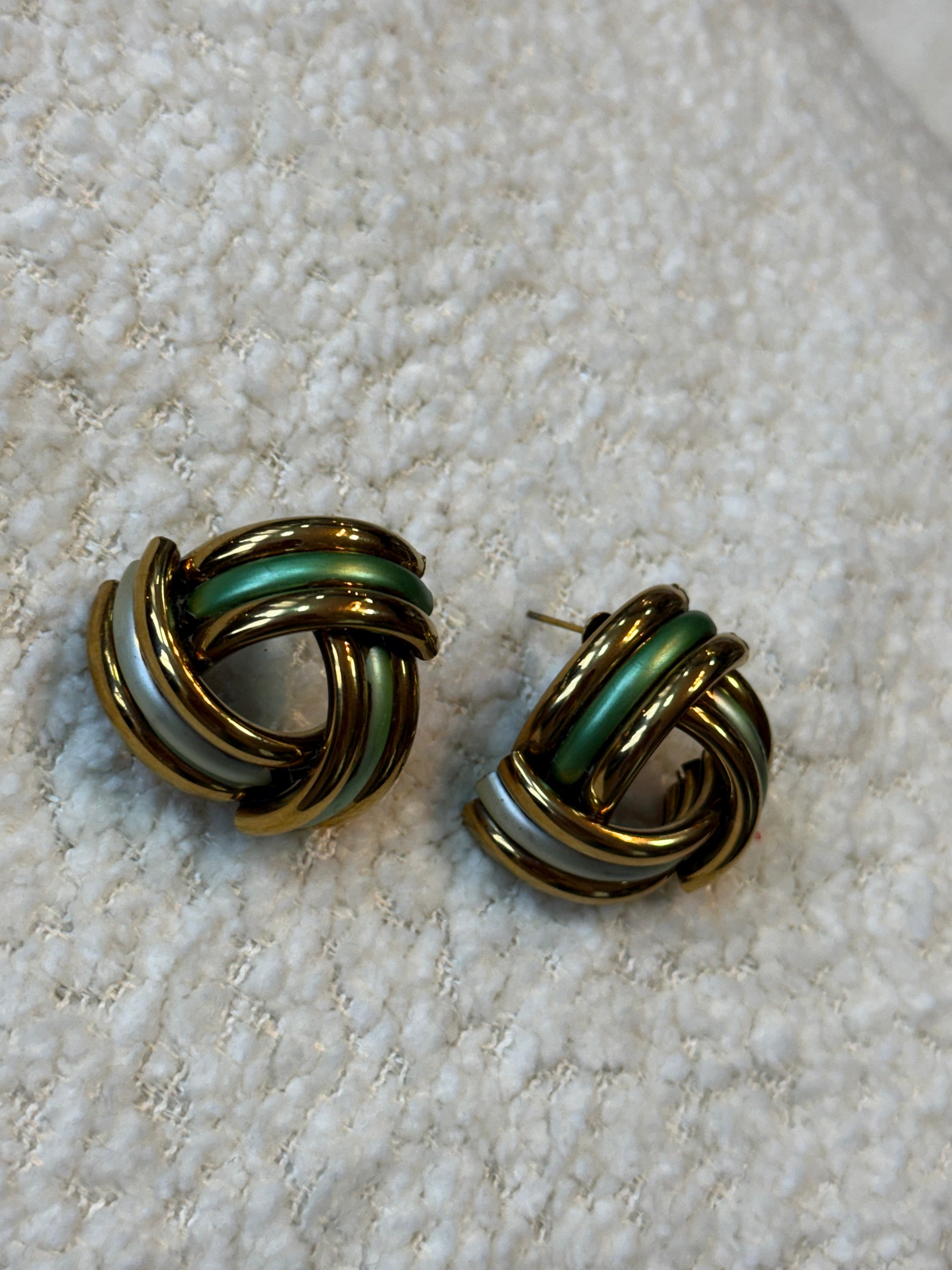 Boucle d’oreille Angelina vert XL