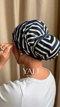 Foulard triangle Mia bleu