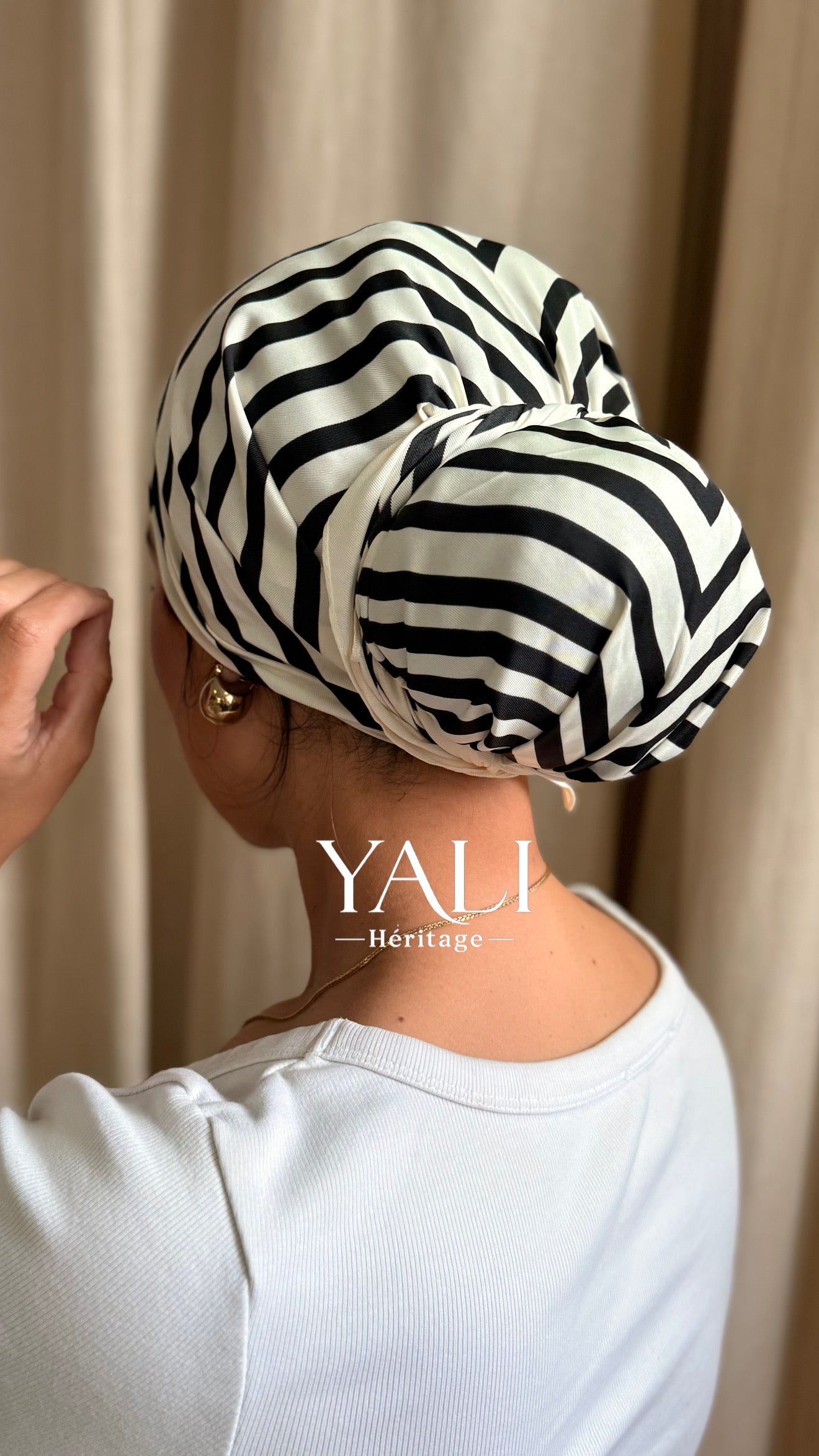 Foulard triangle Mia blanc